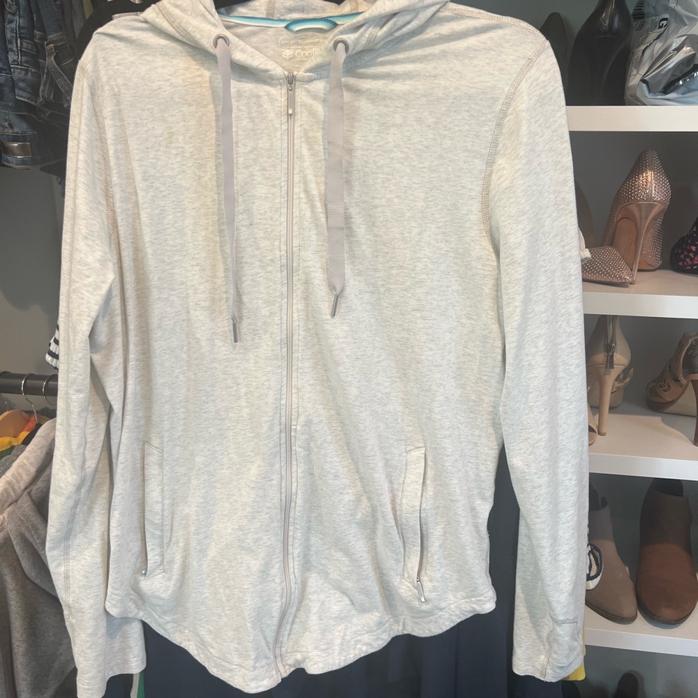 Coolibar Women's Light Gray Hoodie